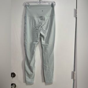7/8 light blue double lined Lululemon align leggings. Brand new without tags